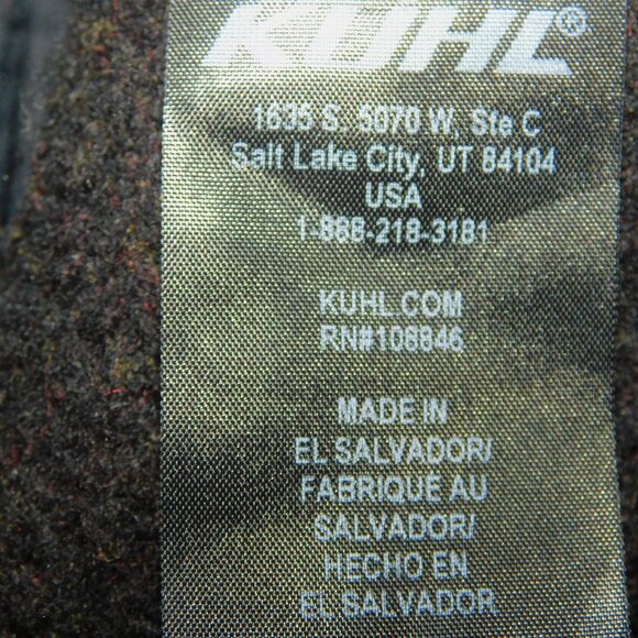 KUHL INTERCEPTR mens L Black Full Zip Hybrid performance Fleece Jacket Sweater - Picture 7 of 15